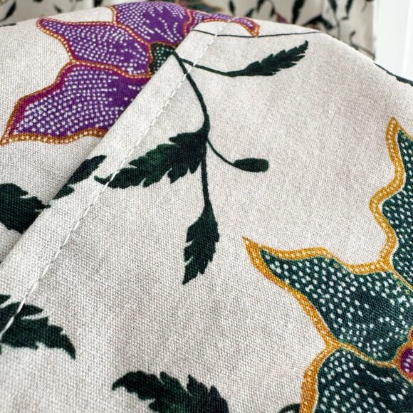 Isabel Marant "Gubaia" floral-print cropped tapered cotton trousers, size 36 - Picture 10 of 13